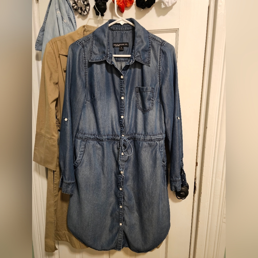 Blue Denim Shirt Dress